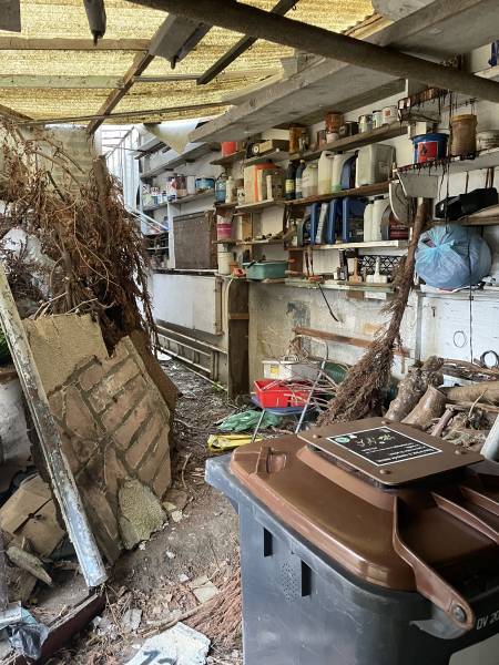 Garage tres encombré, syndrome de diogène à Le Havre